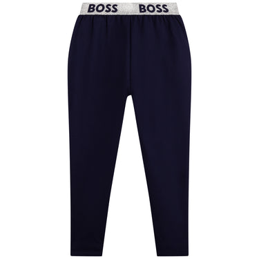 Pantalon de pants BOSS azul para niña y adolecente